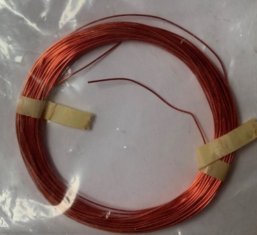 Metalldraht (Kupferlackdraht) rosenholz